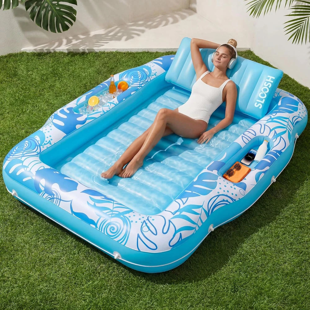 Sun & Sip Inflatable Tanning Lounger ☀️👙