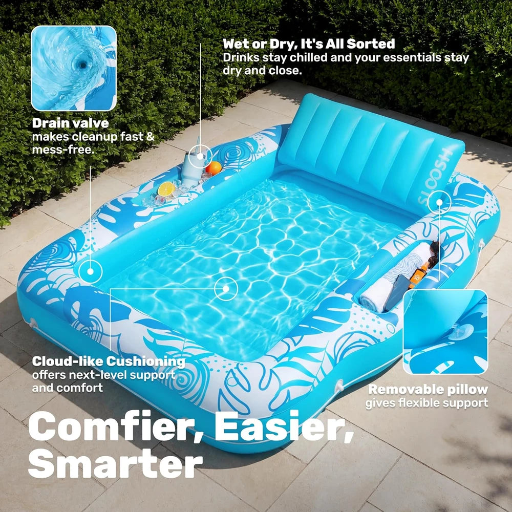 Sun & Sip Inflatable Tanning Lounger ☀️👙