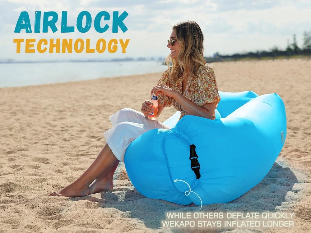 🛌️ Inflatable Air Lounger – No-Pump Portable Sofa