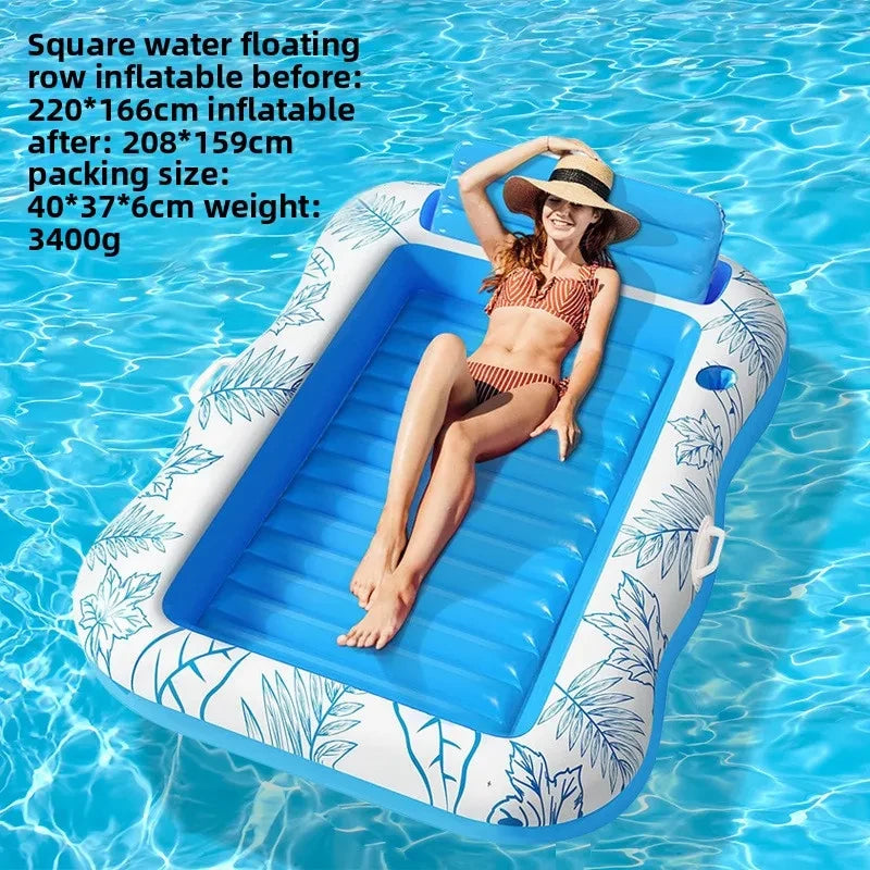 🌊 Inflatable Pool Float Lounger – Extra-Thick Tanning Mat