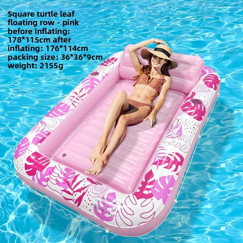 🌊 Inflatable Pool Float Lounger – Extra-Thick Tanning Mat