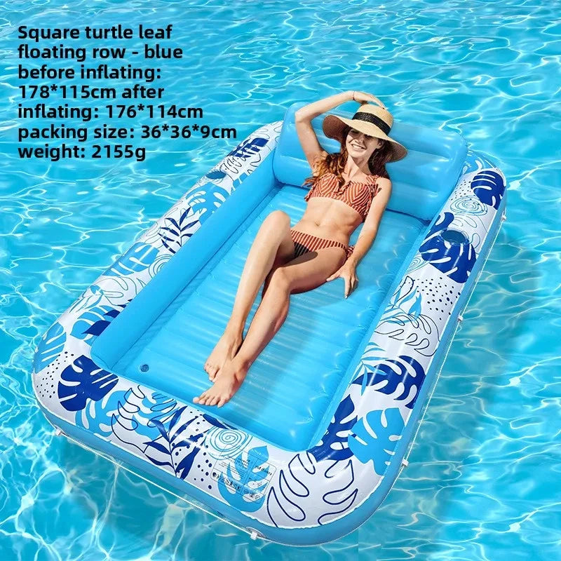 🌊 Inflatable Pool Float Lounger – Extra-Thick Tanning Mat