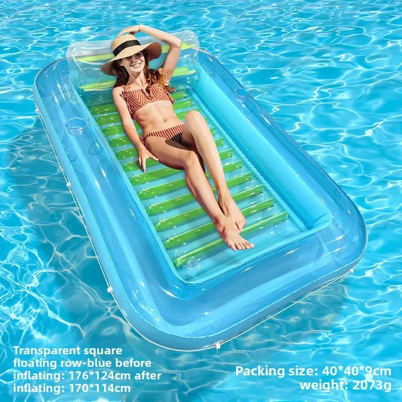 🌊 Inflatable Pool Float Lounger – Extra-Thick Tanning Mat