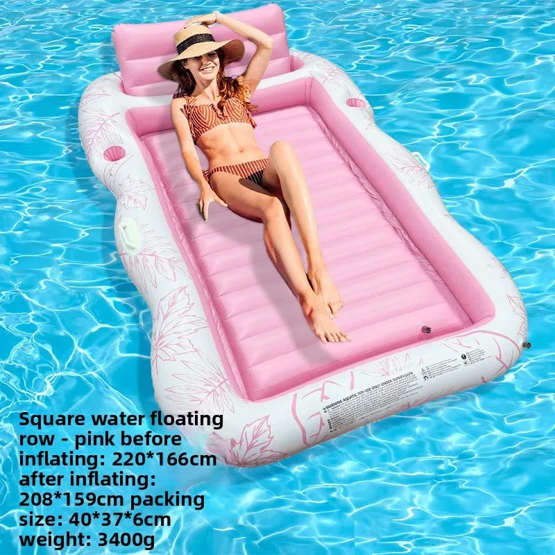 🌊 Inflatable Pool Float Lounger – Extra-Thick Tanning Mat