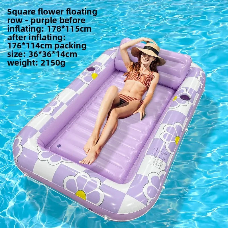🌊 Inflatable Pool Float Lounger – Extra-Thick Tanning Mat